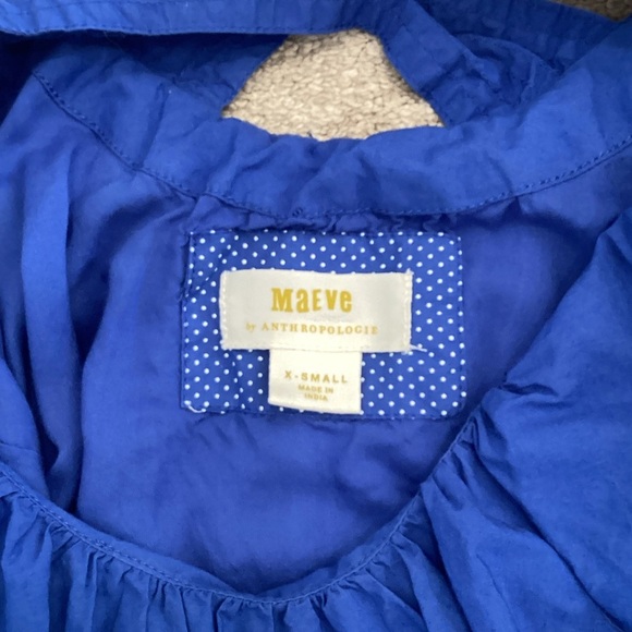 Anthropologie Maeve Royal Blue Dress XS - Picture 3 of 7